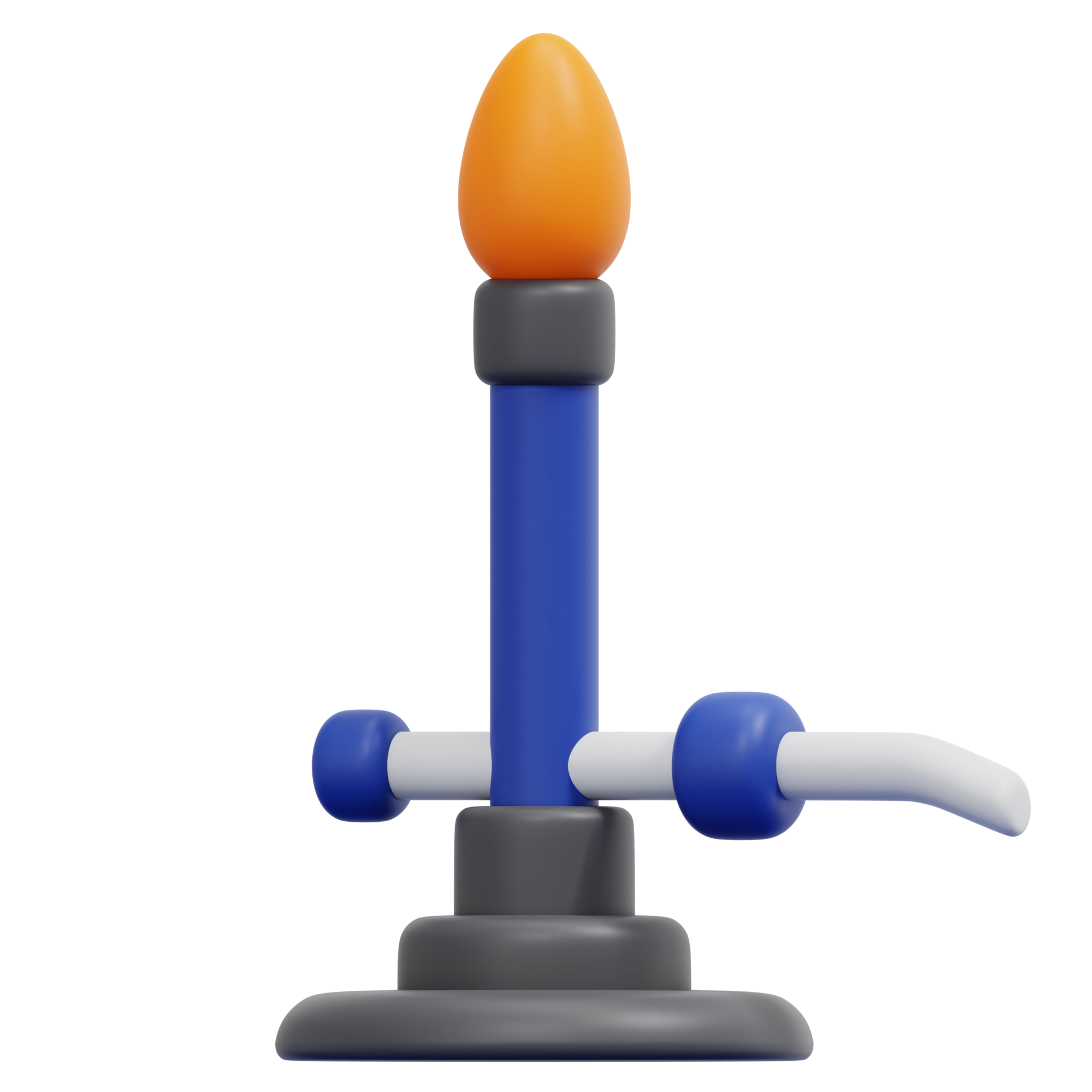 ilustração de ícone de renderização 3d do queimador de bunsen 11578440 PNG