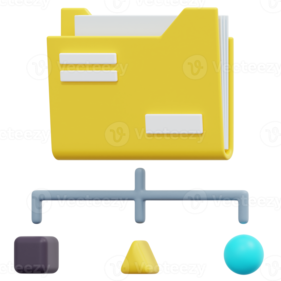 data classification 3d render icon illustration png