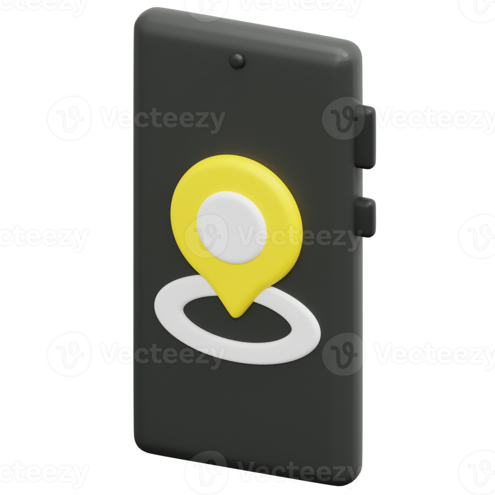gps 3d render icon illustration png