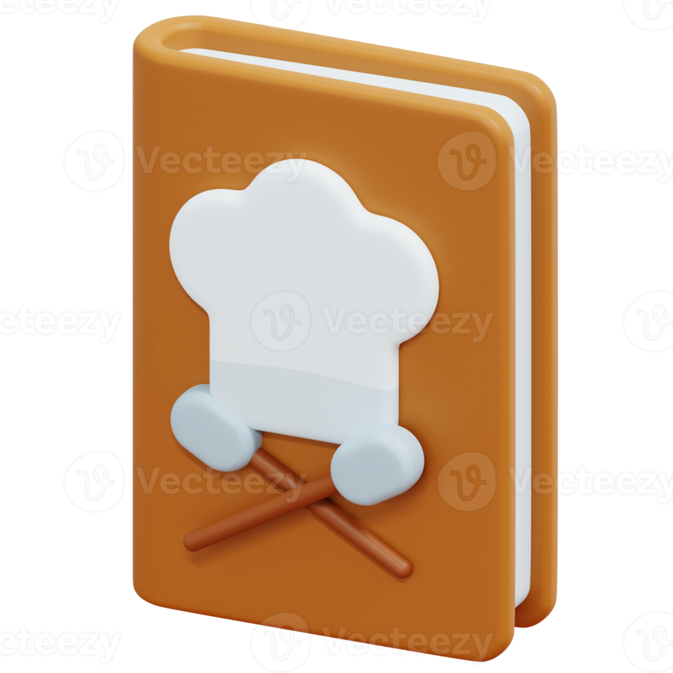 recept boek 3d geven icoon illustratie png