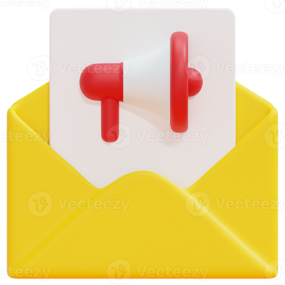 promote 3d render icon illustration png