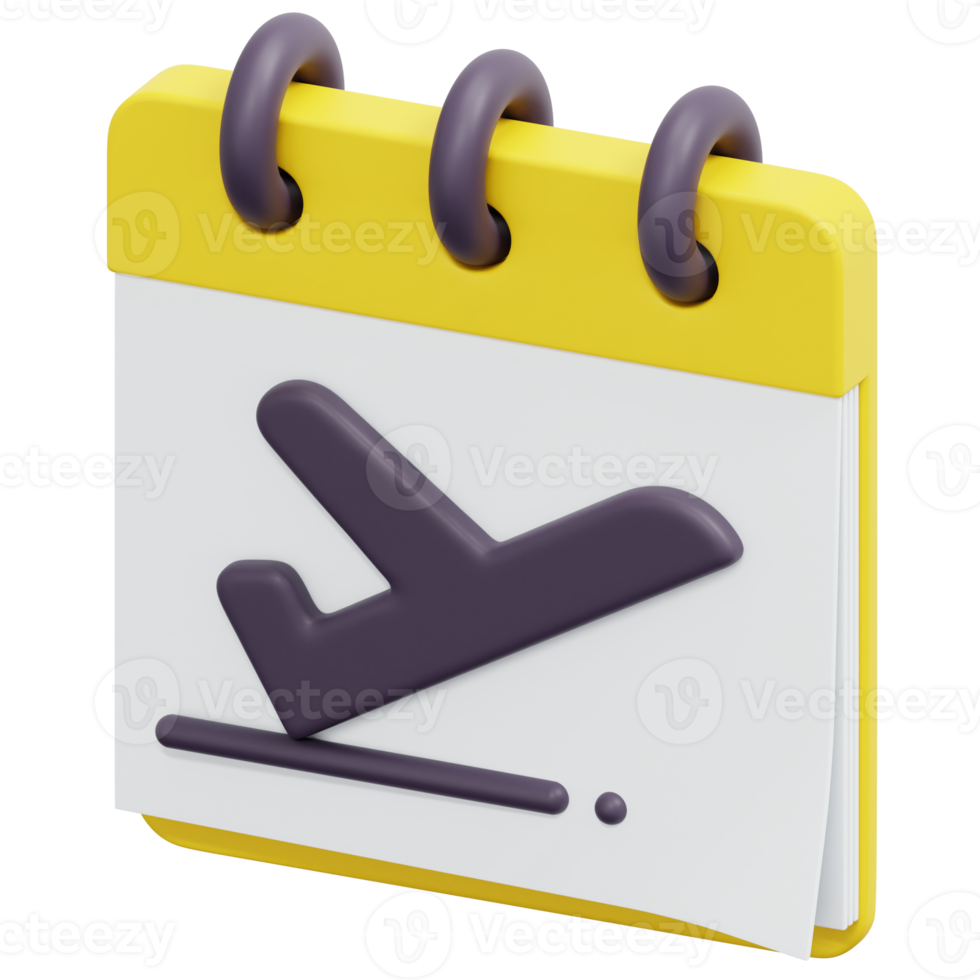 calendar 3d render icon illustration png