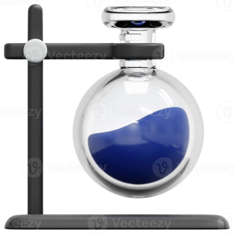 test tube 3d render icon illustration png