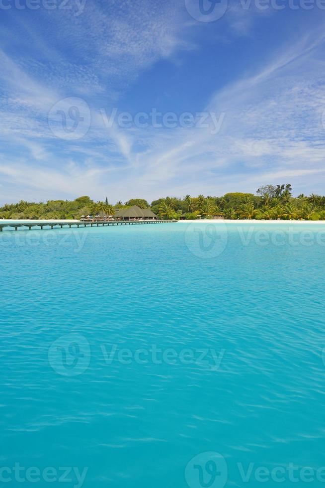 Tropical beach view photo