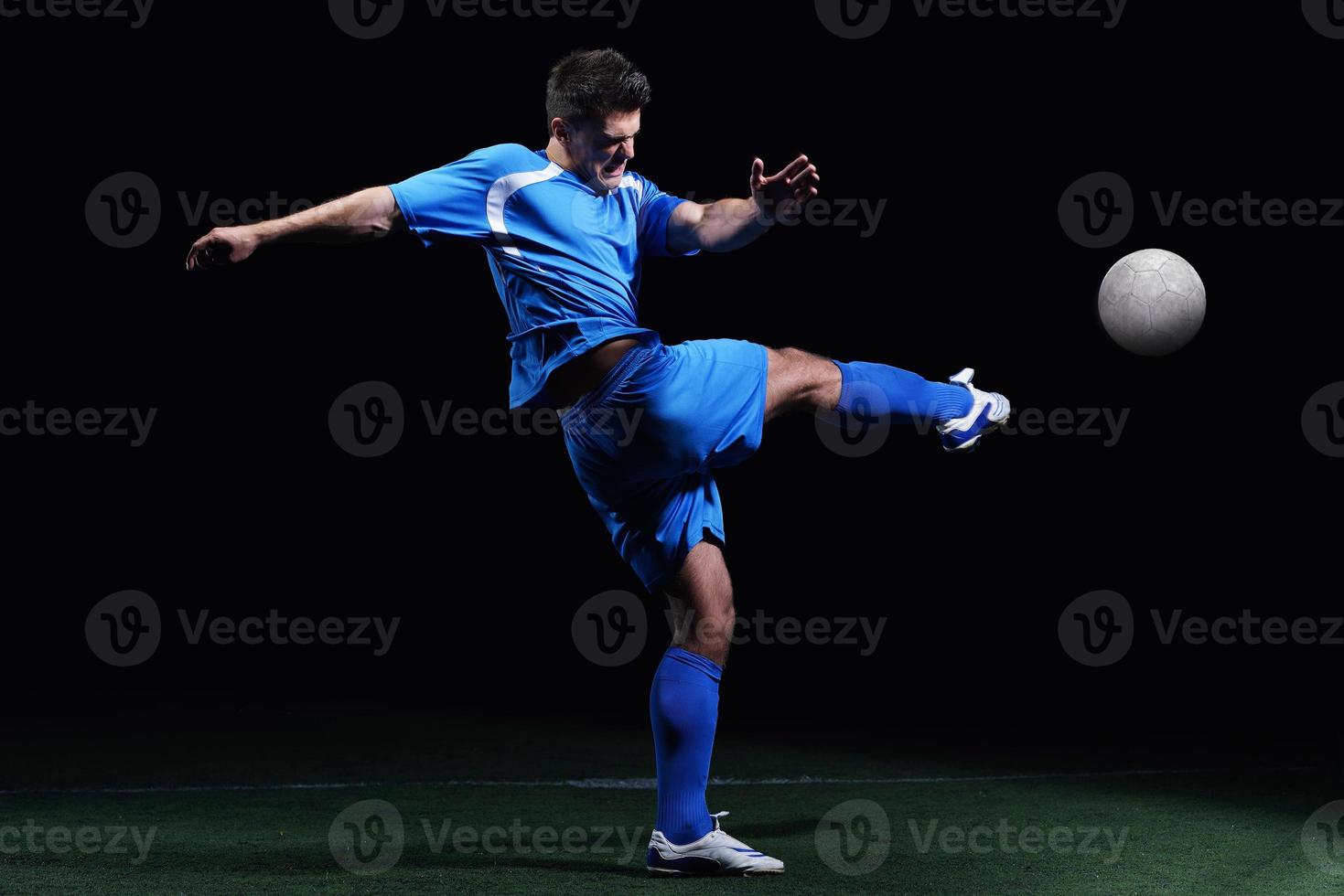 vista de jugador de futbol foto