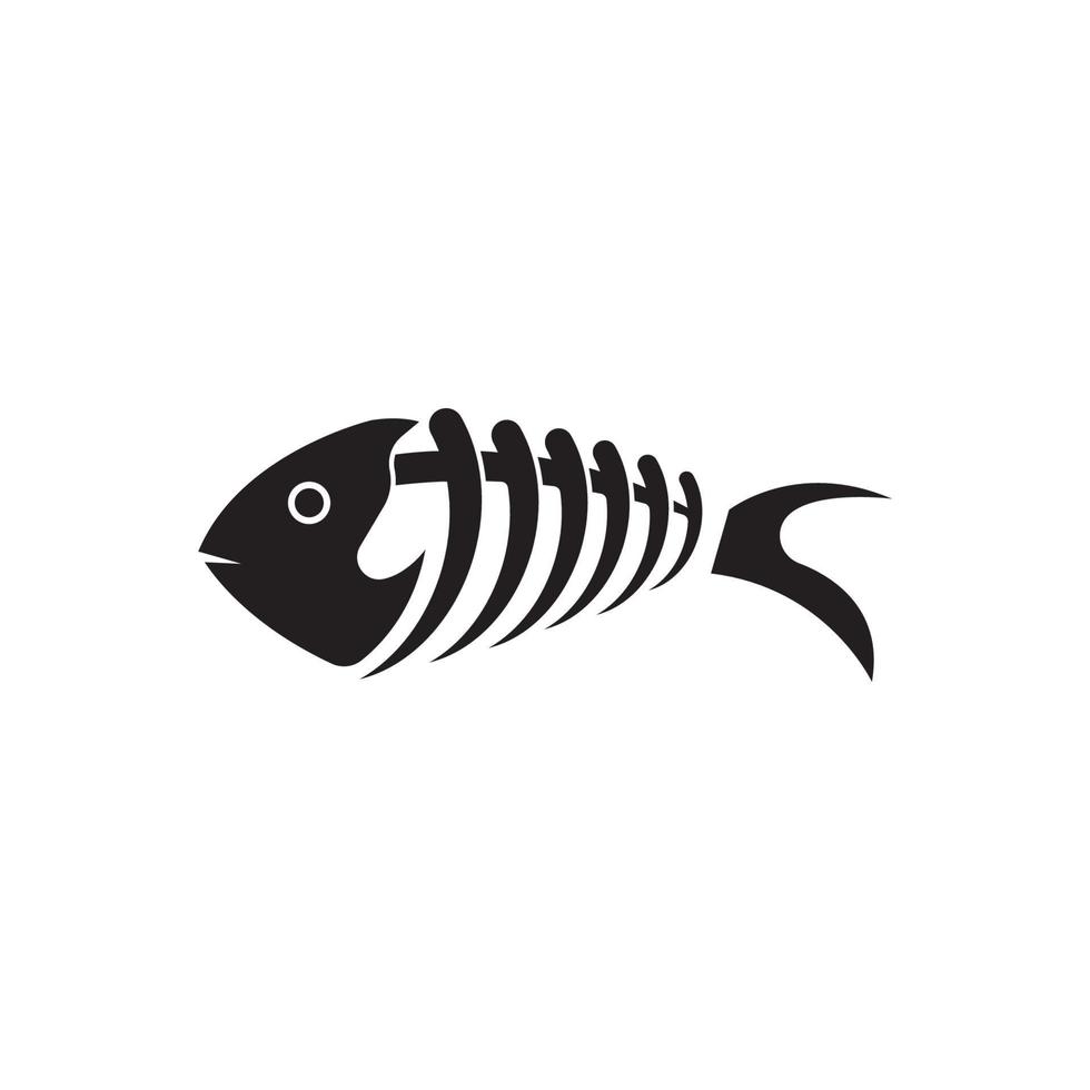 fishbone logo vector