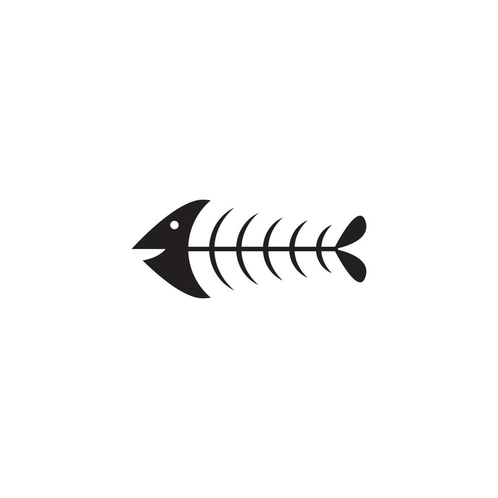 fishbone logo vector