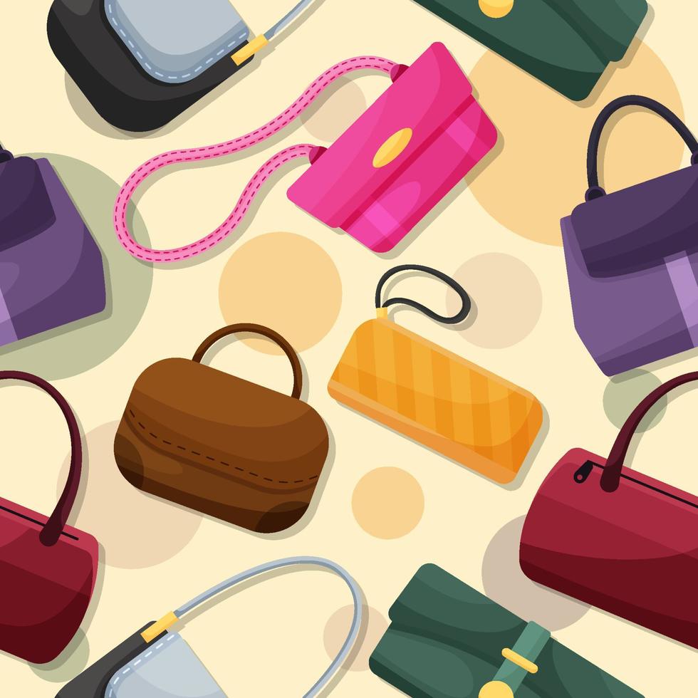 Bags Fashion Seamless Background 11579512 Vector Art at Vecteezy