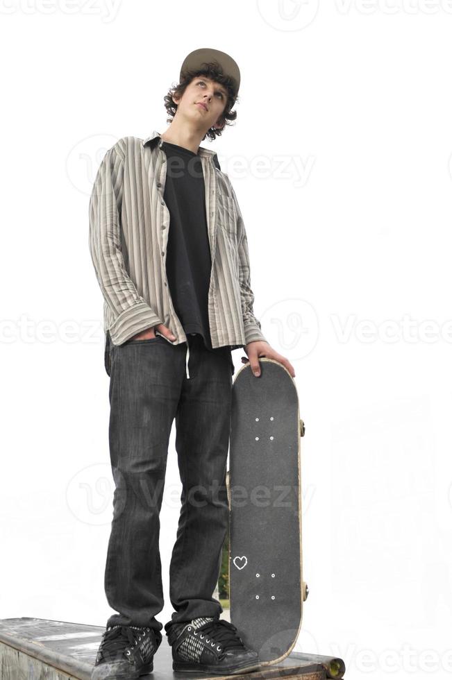 Skate boarder portrait photo