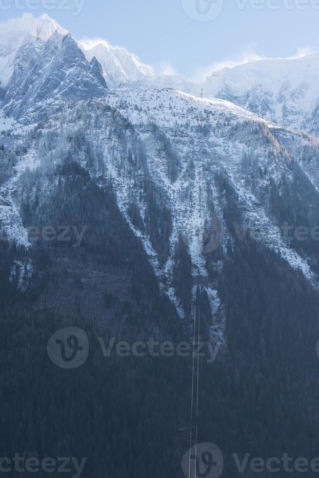 vista del paisaje de montaña foto