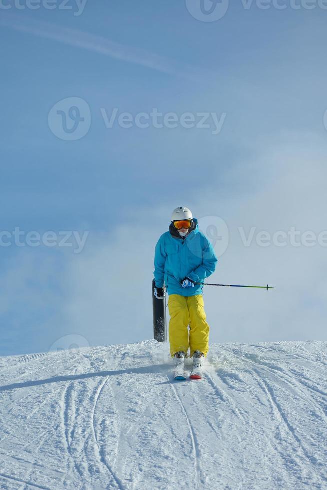 Ski jump view photo