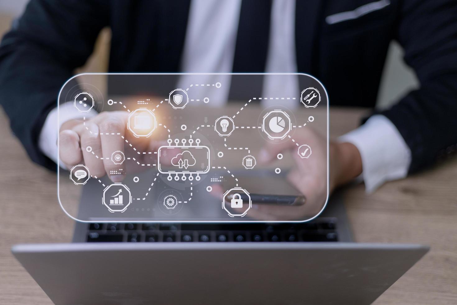 Cloud Computer technology and storage online for computer business