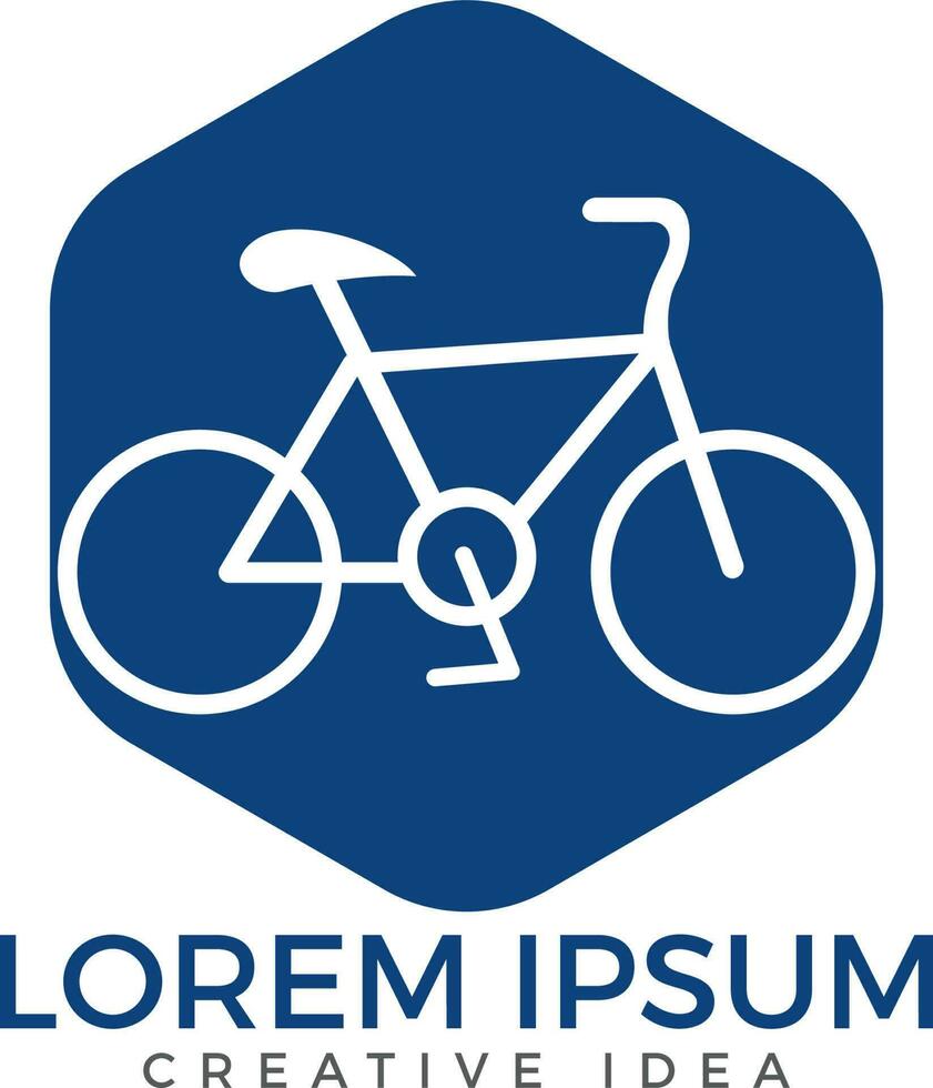 diseño de logotipo de bicicleta. identidad del deporte ciclista. vector