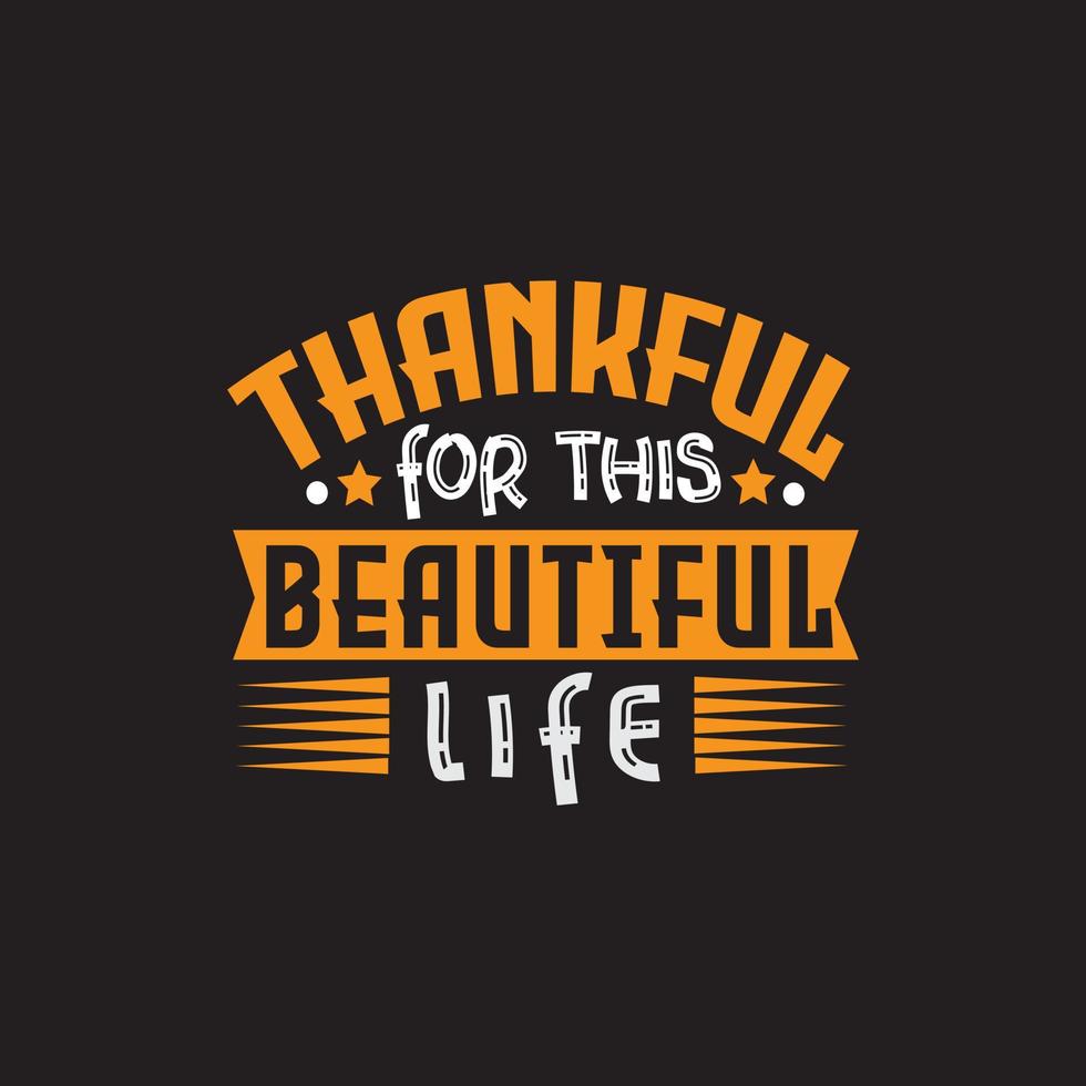 Thankful T shirt design vector