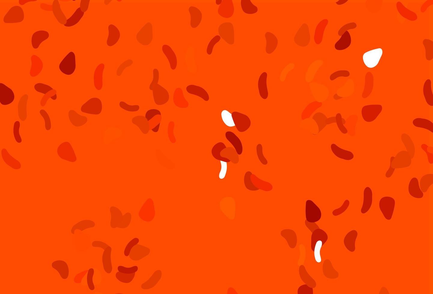 Light Orange vector backdrop with abstract shapes.