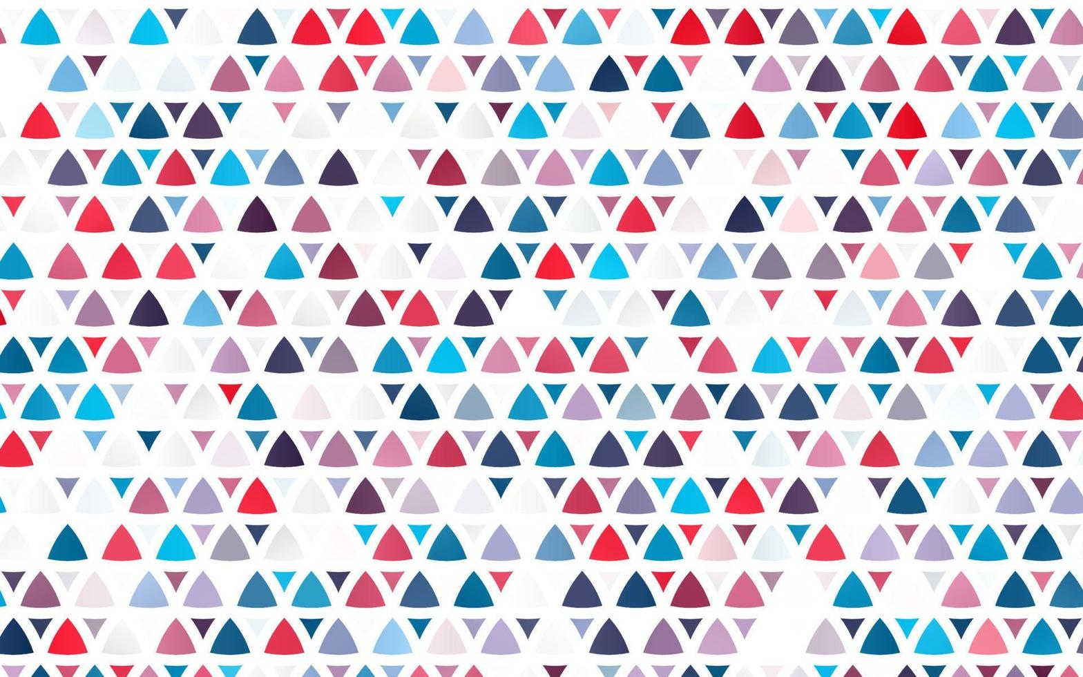 diseño transparente de vector azul claro, rojo con líneas, triángulos.