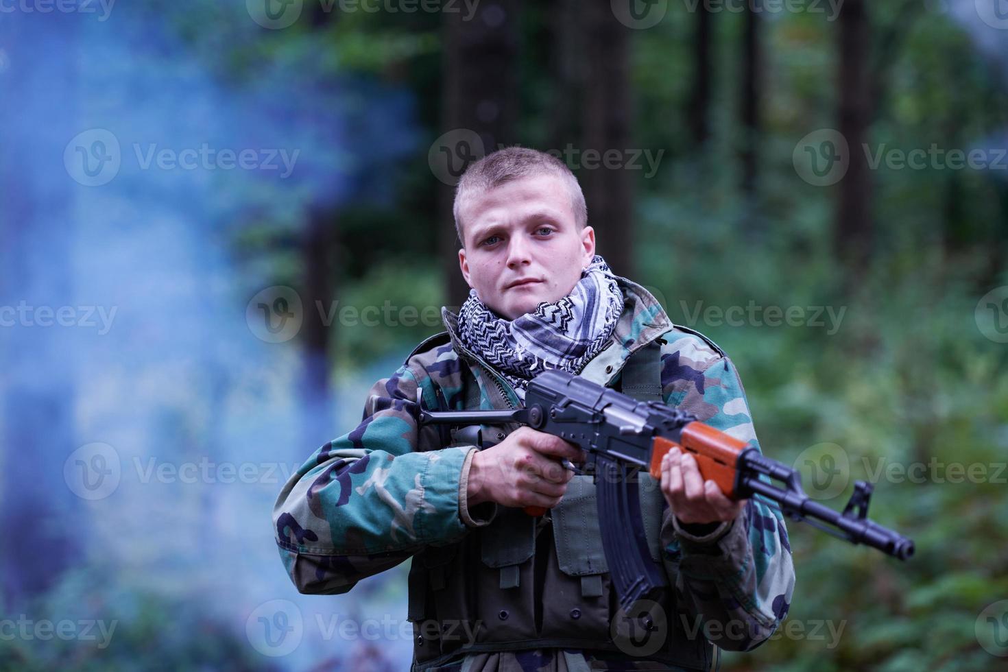 Military soldiers in field photo