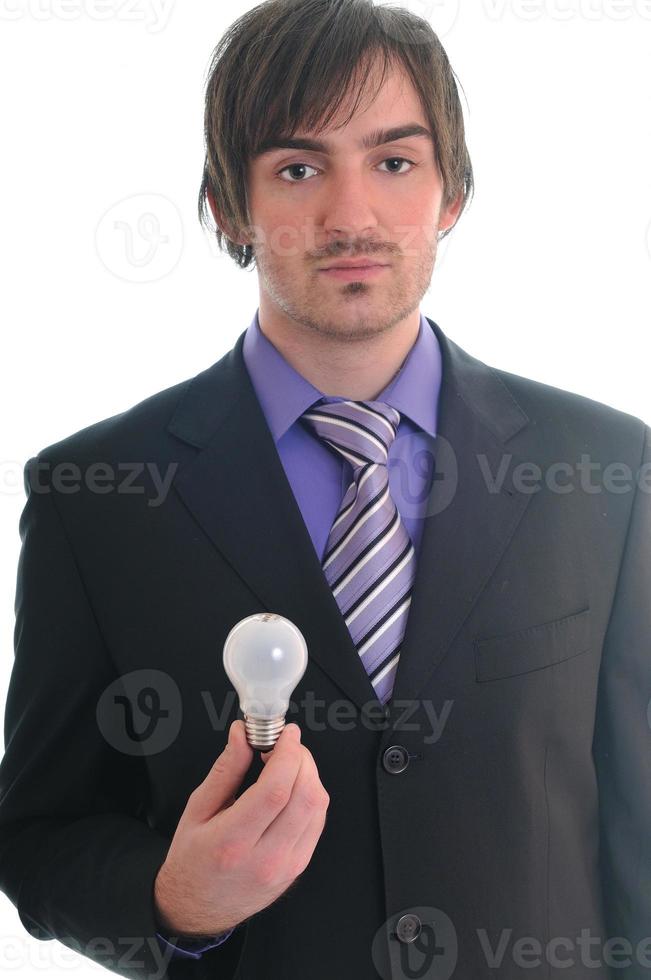 Business man on white photo