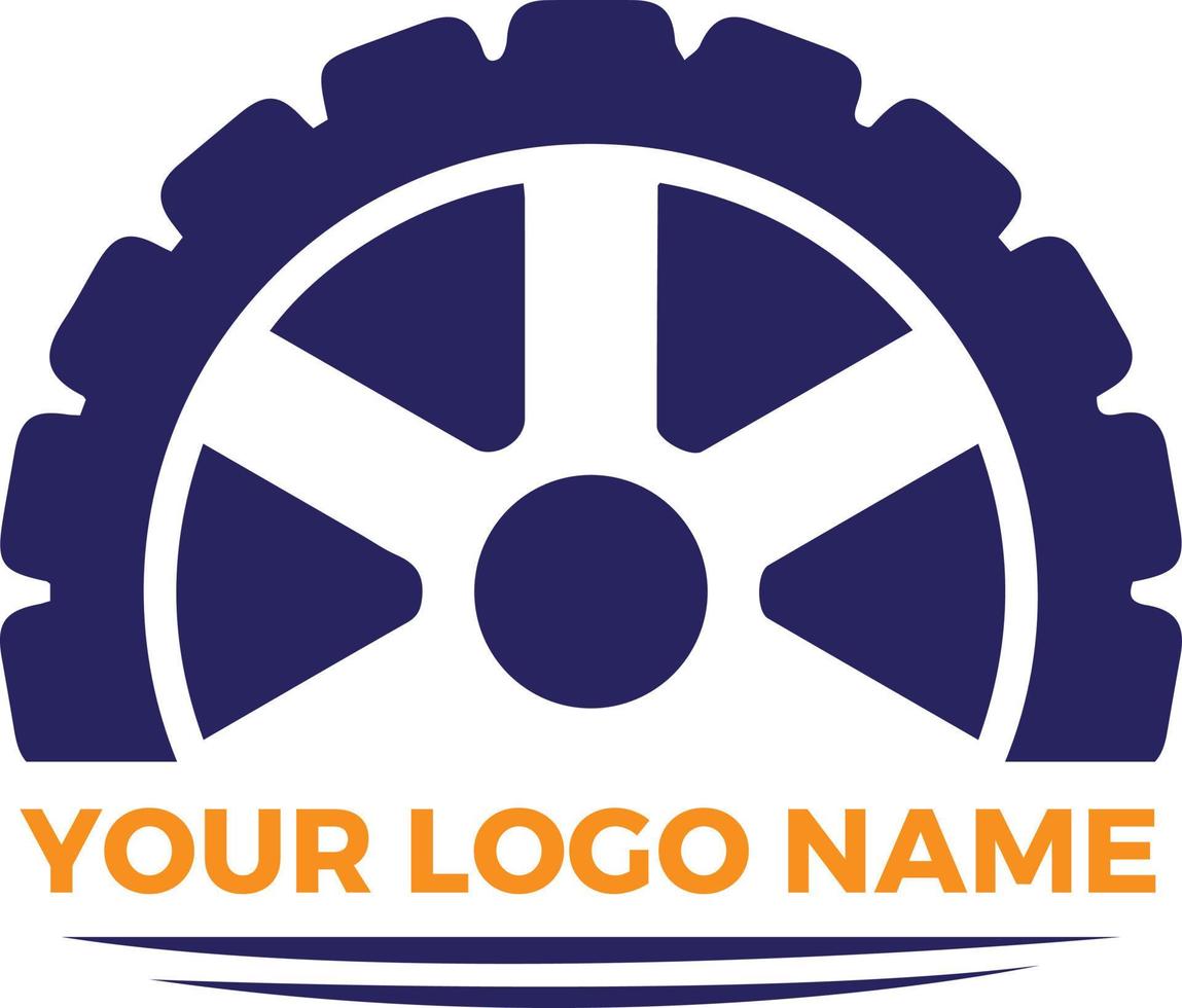 logotipo vectorial para una empresa de alquiler de coches. vector