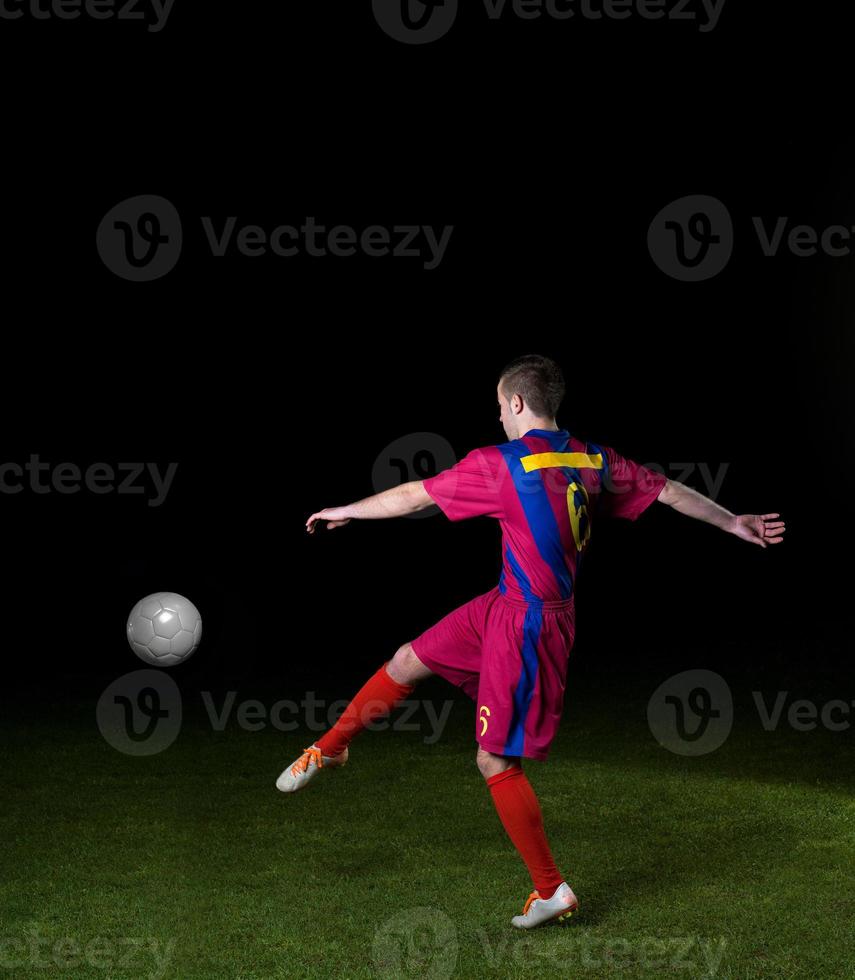 Soccer player view photo