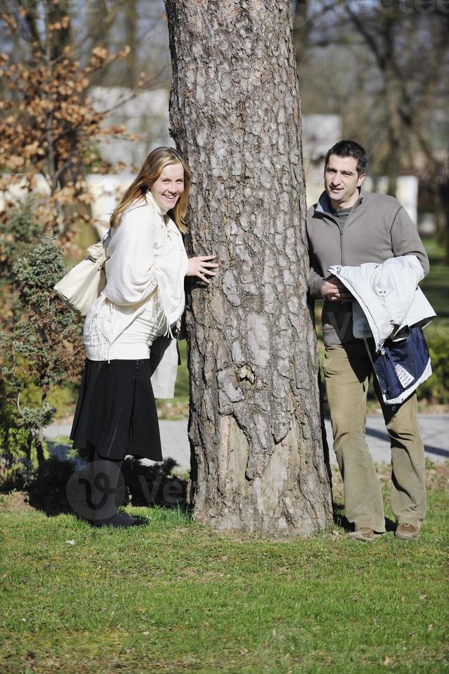 Happy pregnancy portrait photo