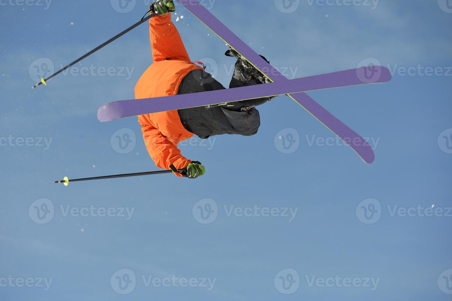 Ski jump view photo