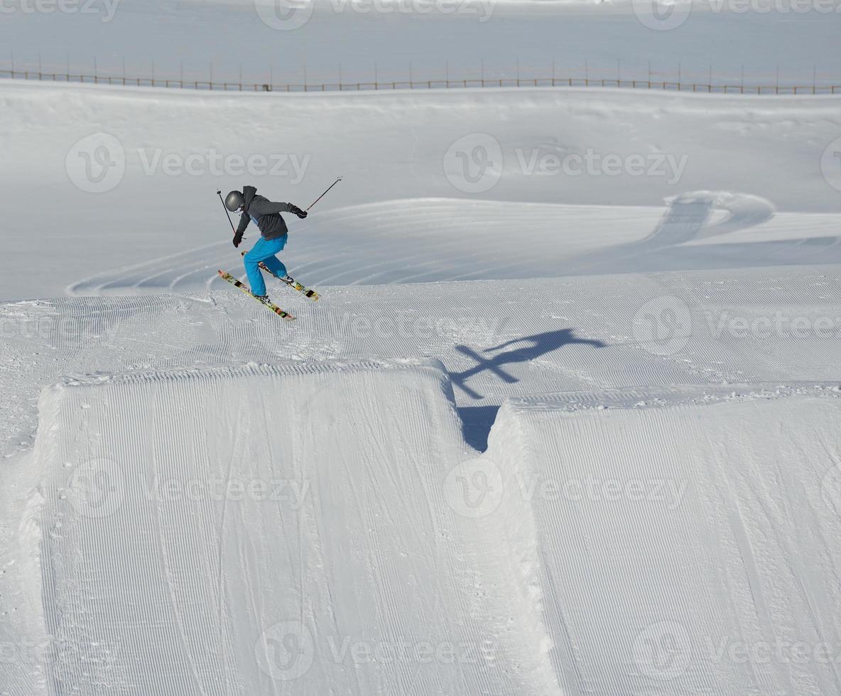 Ski jump view photo