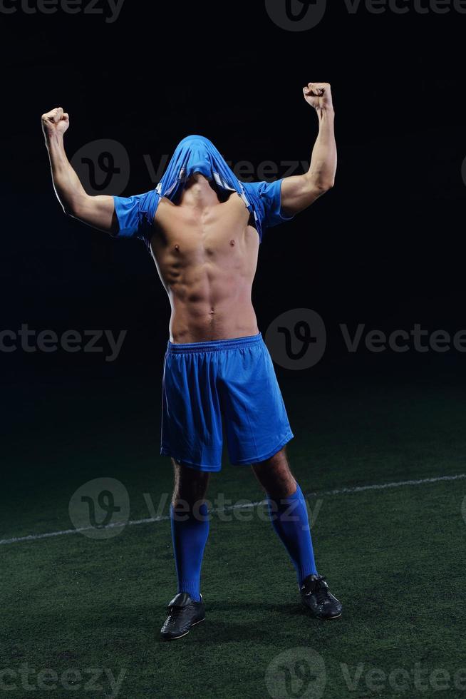 Soccer player view photo