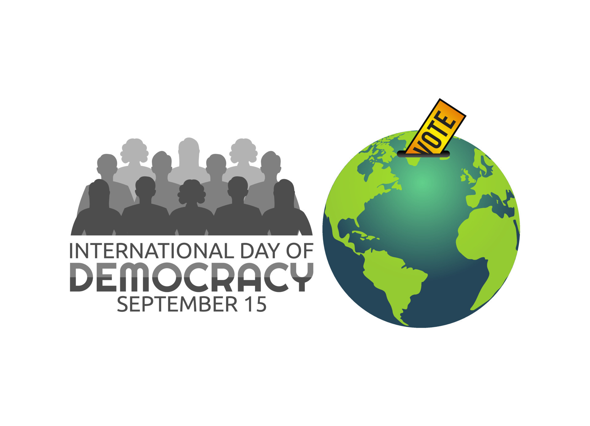 vector graphic of international day of democracy good for international