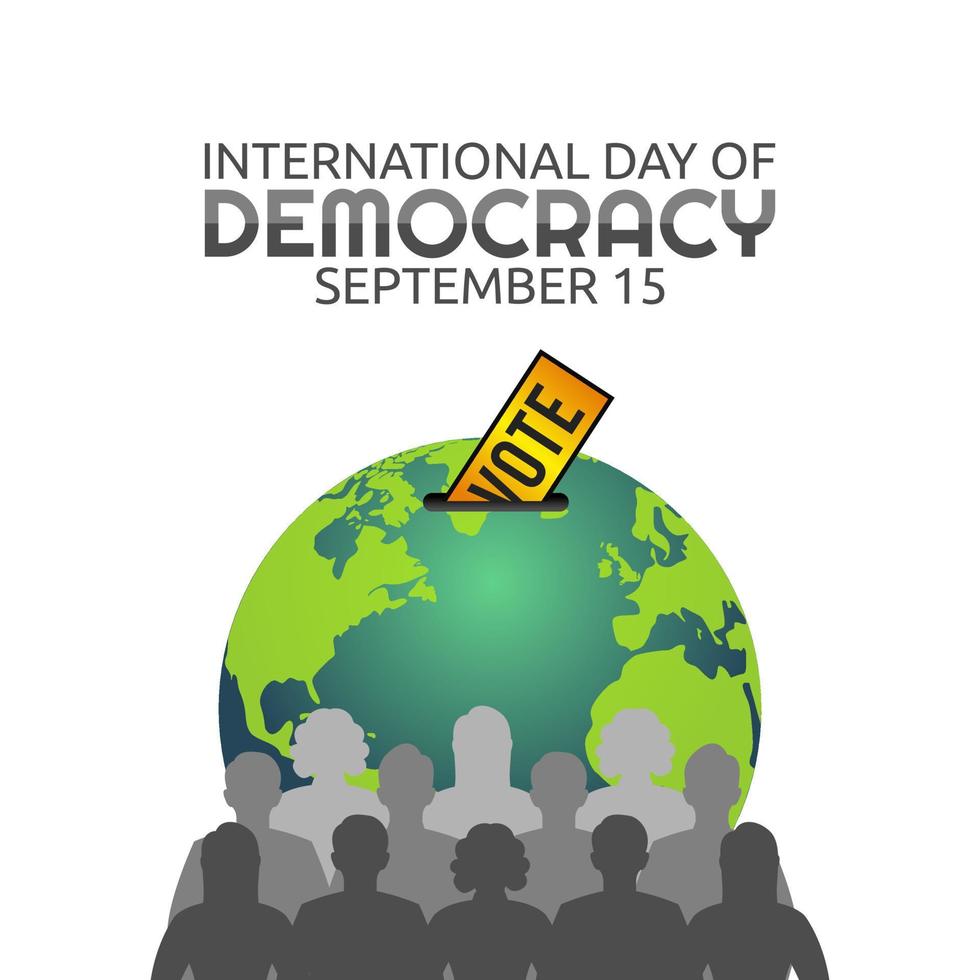 vector graphic of international day of democracy good for international