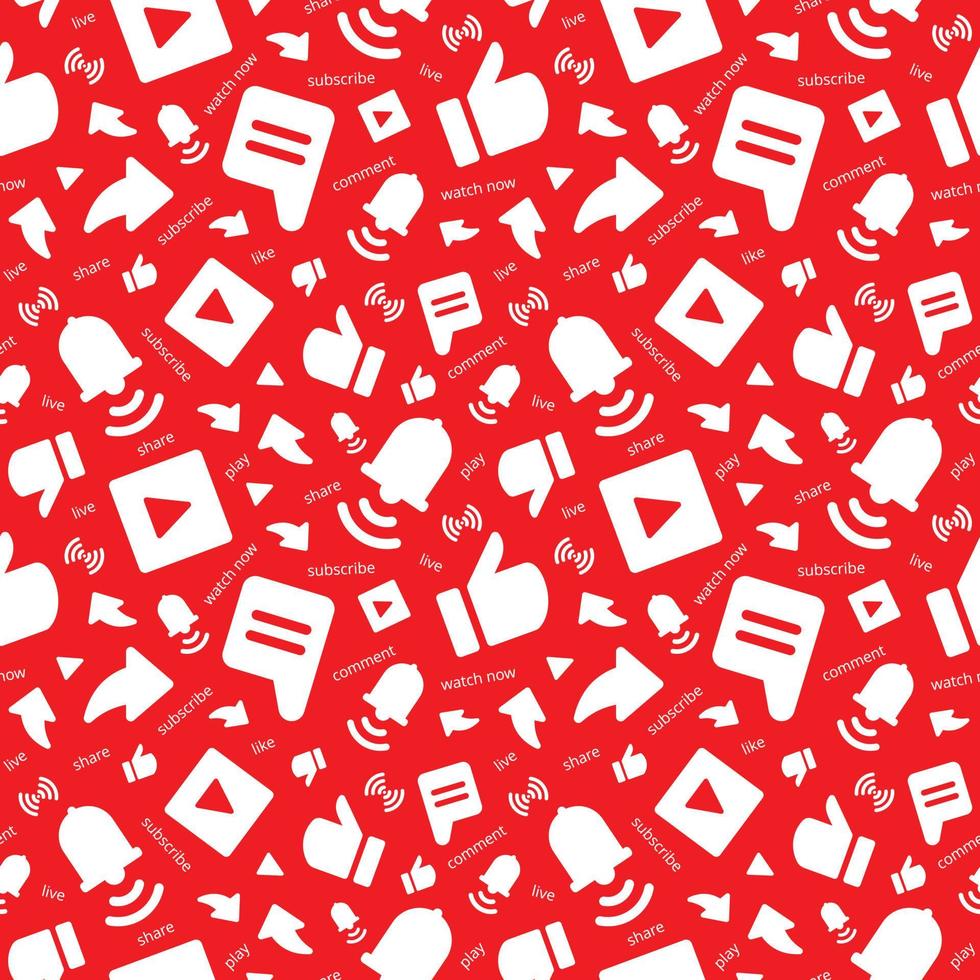 Abstract social media icons pattern vector