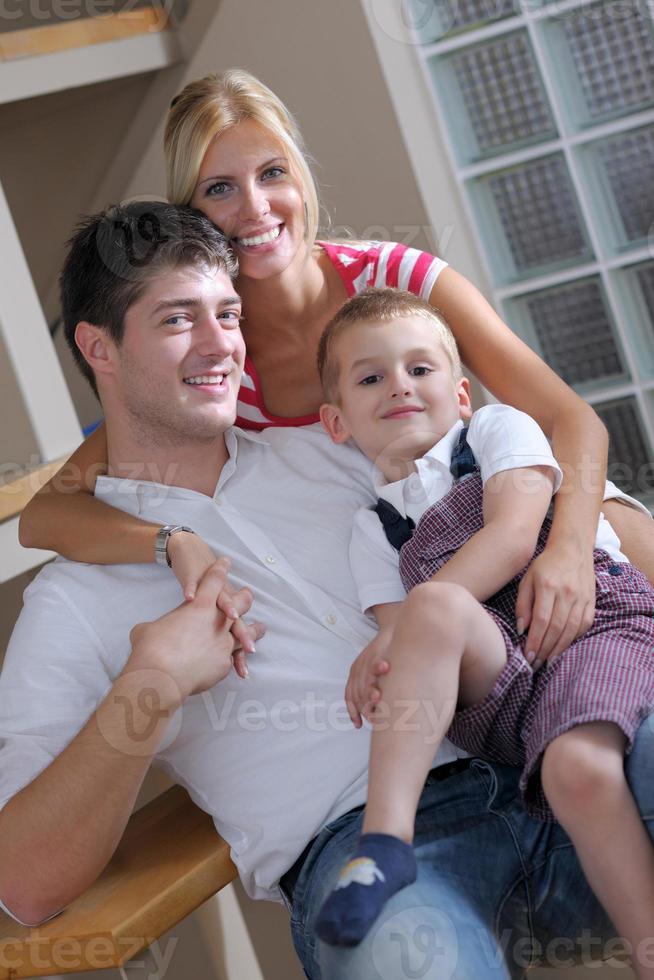 familia en casa foto