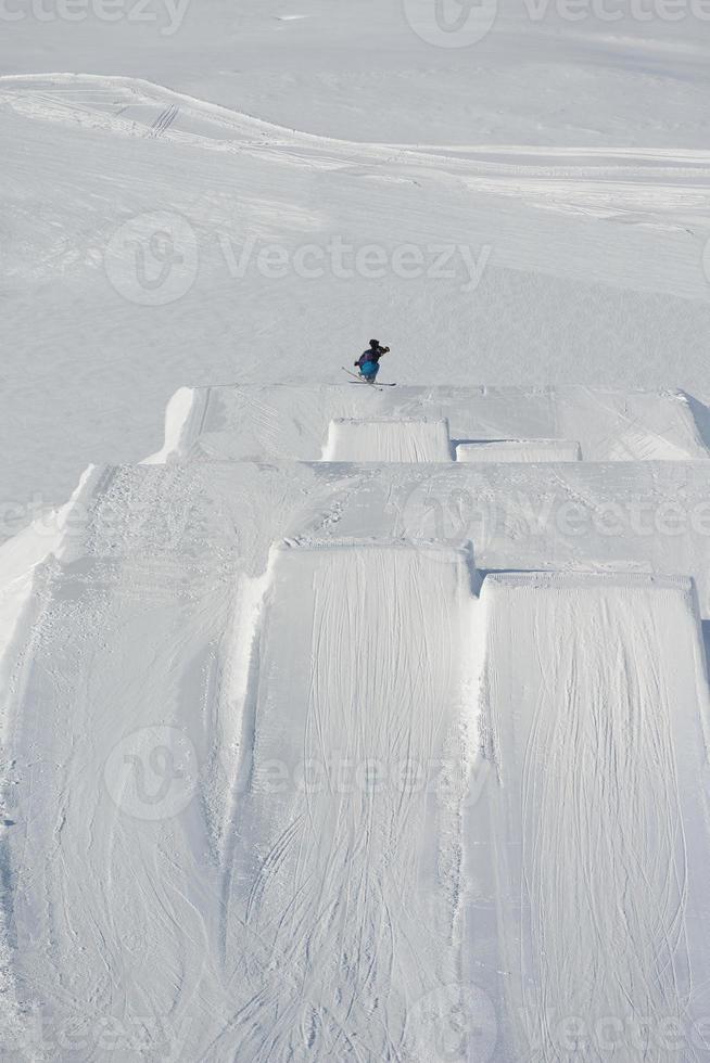 Ski jump view photo