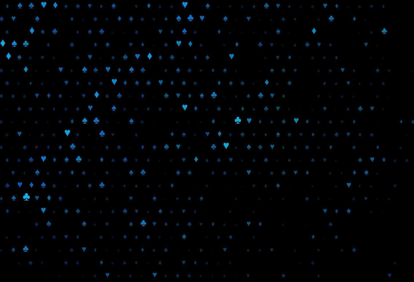 Dark blue vector pattern with symbol of cards.