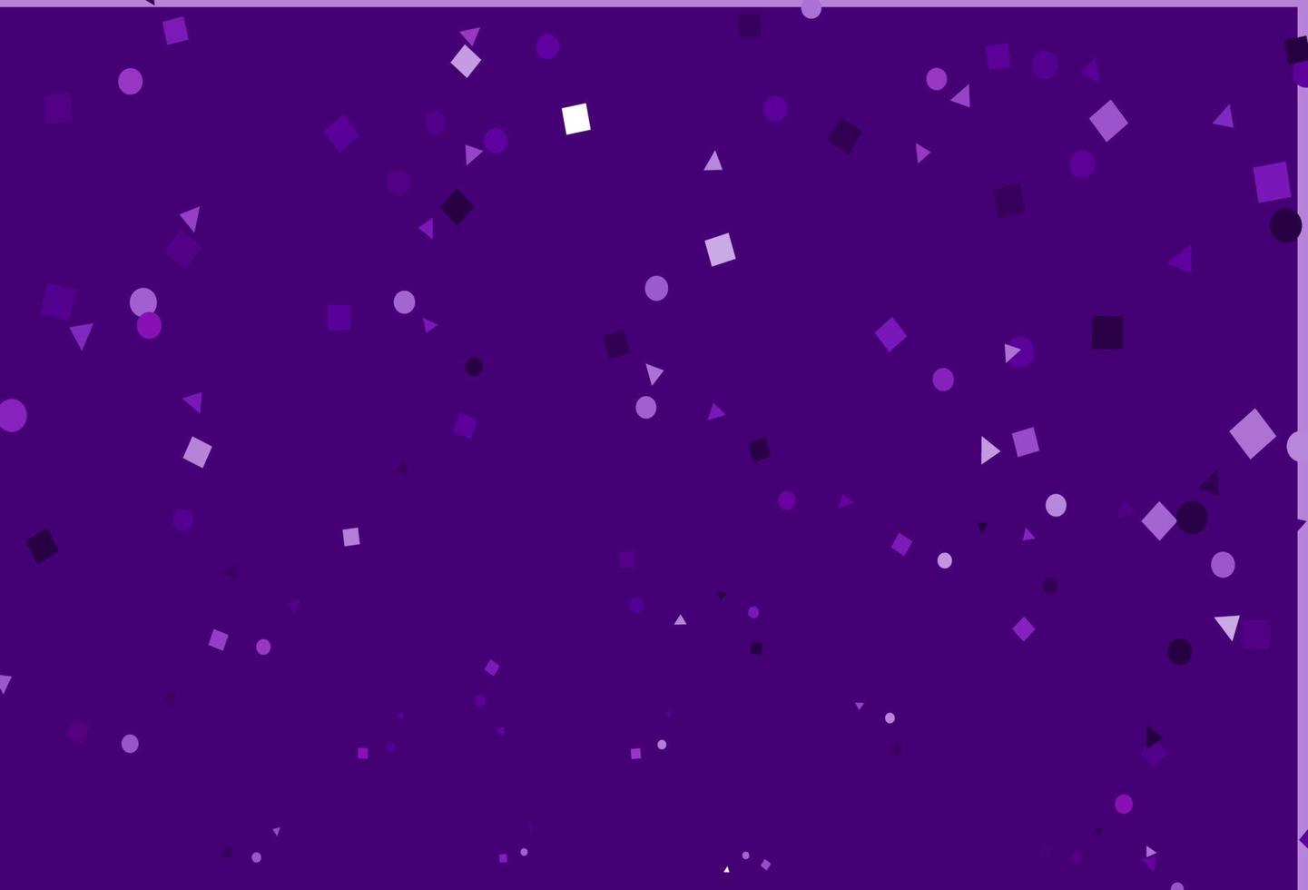 Light Purple vector cover in polygonal style with circles.