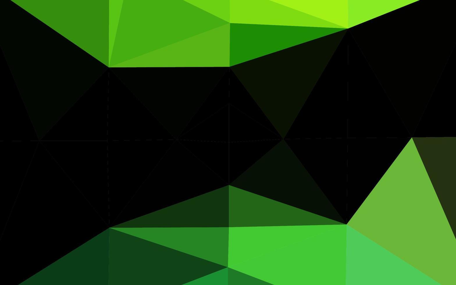 plantilla de triángulo borroso vector verde claro.