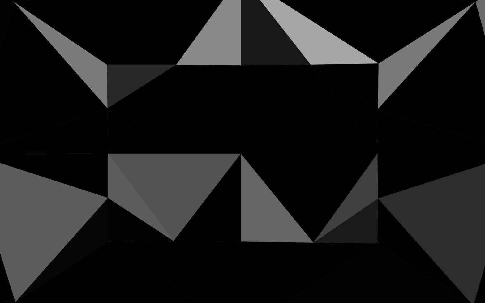 Light Silver, Gray vector polygon abstract layout.