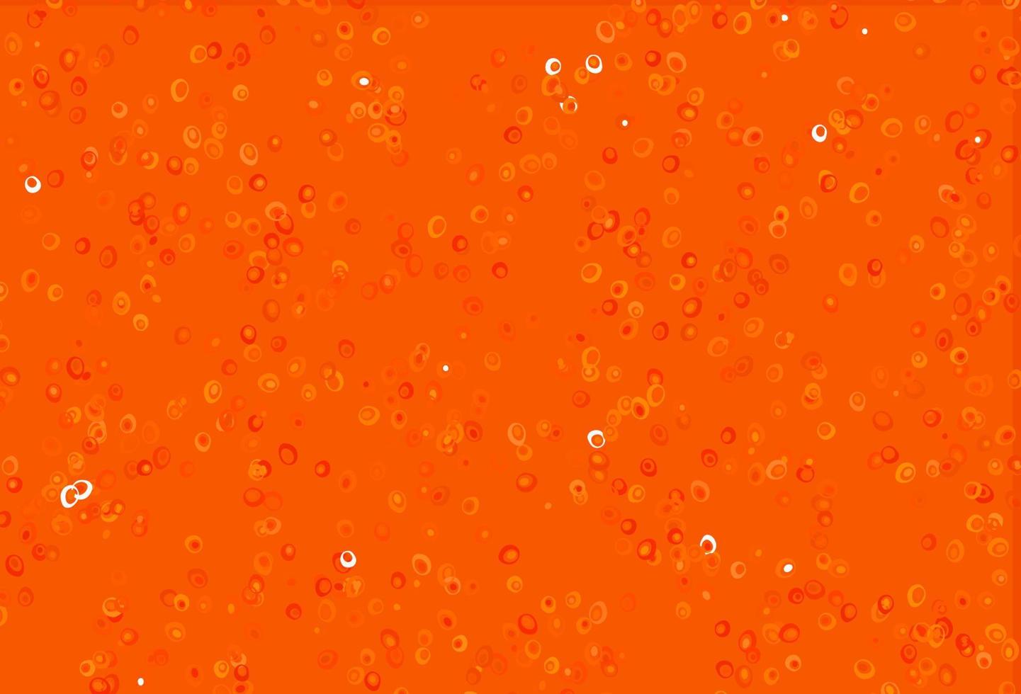 Light Orange vector background with bubbles.