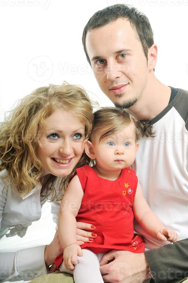 happy young family photo