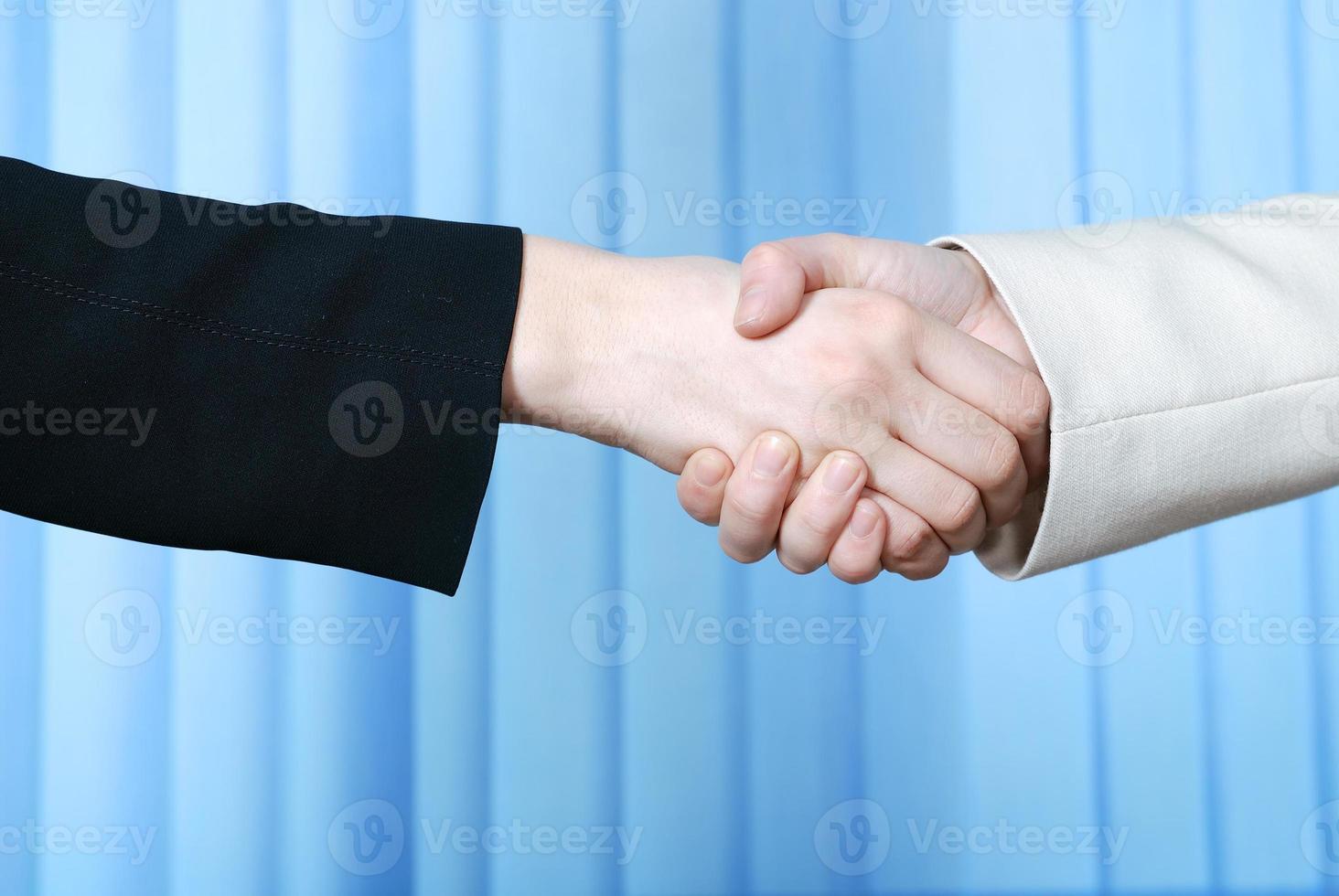 Business woman handshake photo