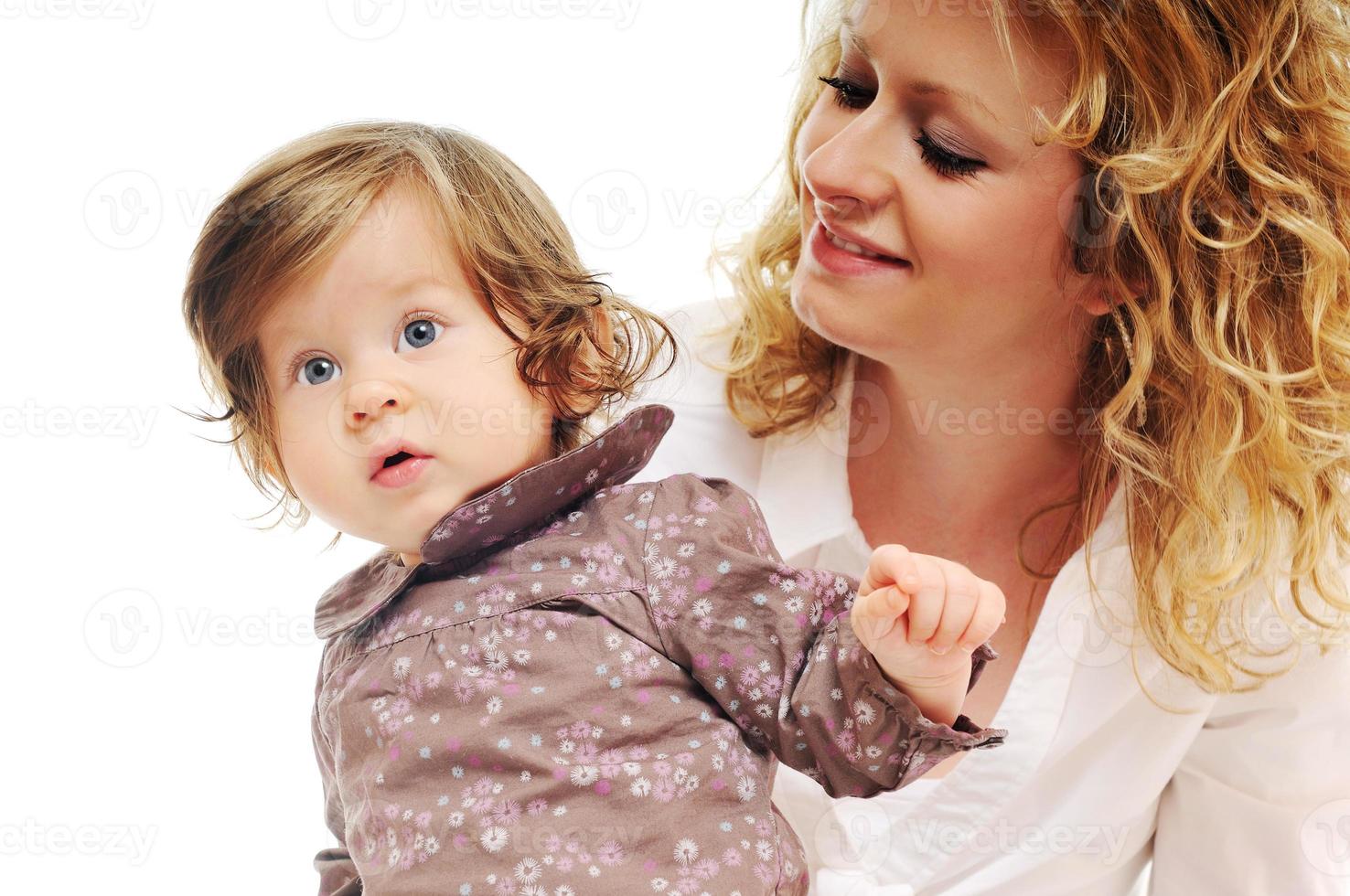 baby and woman photo