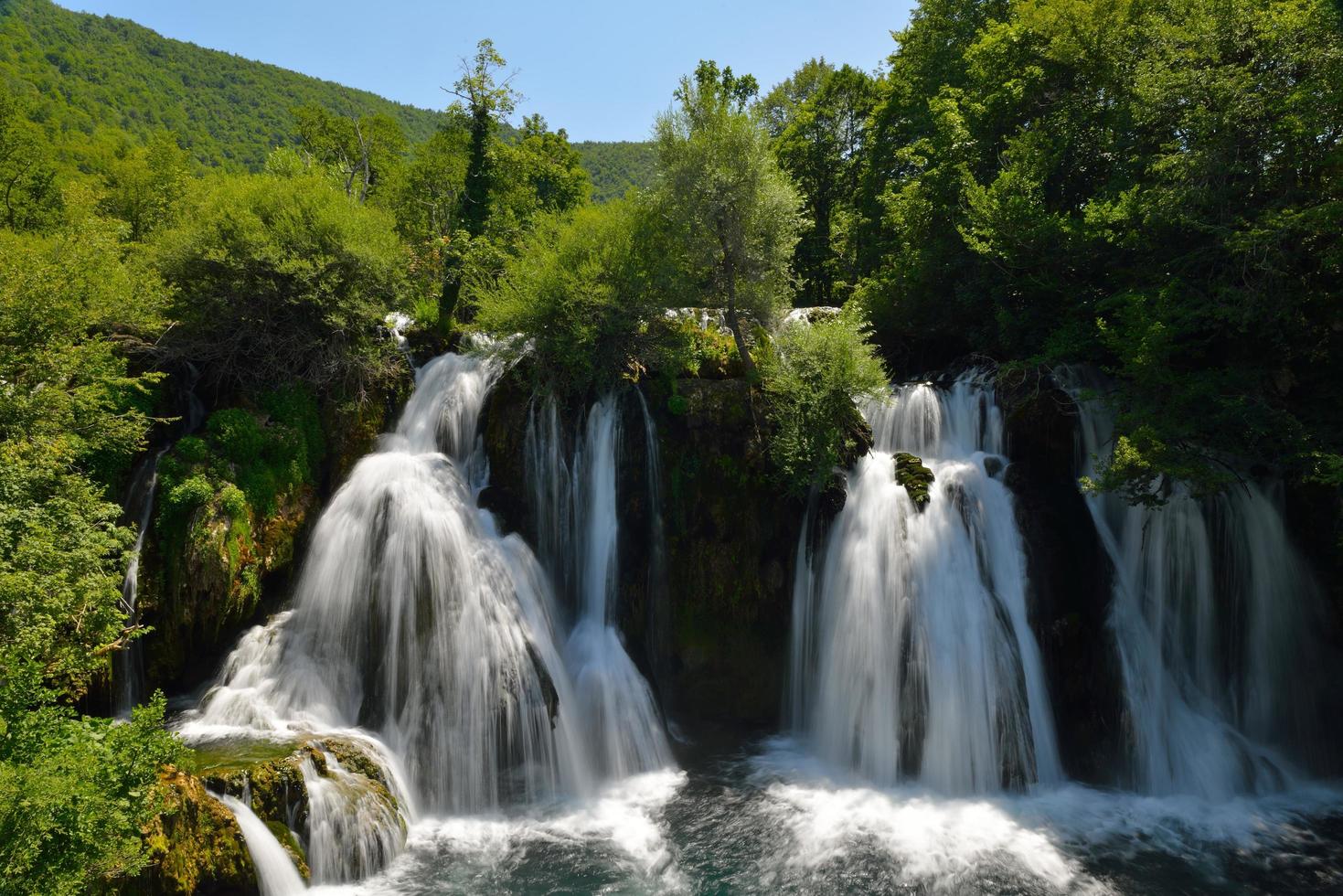 View of a waterfall photo