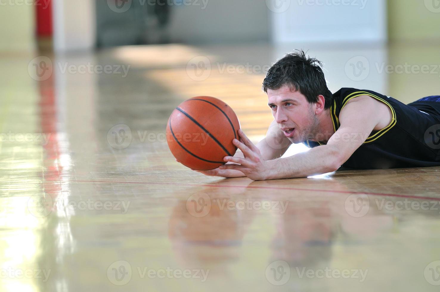 vista del jugador de baloncesto foto