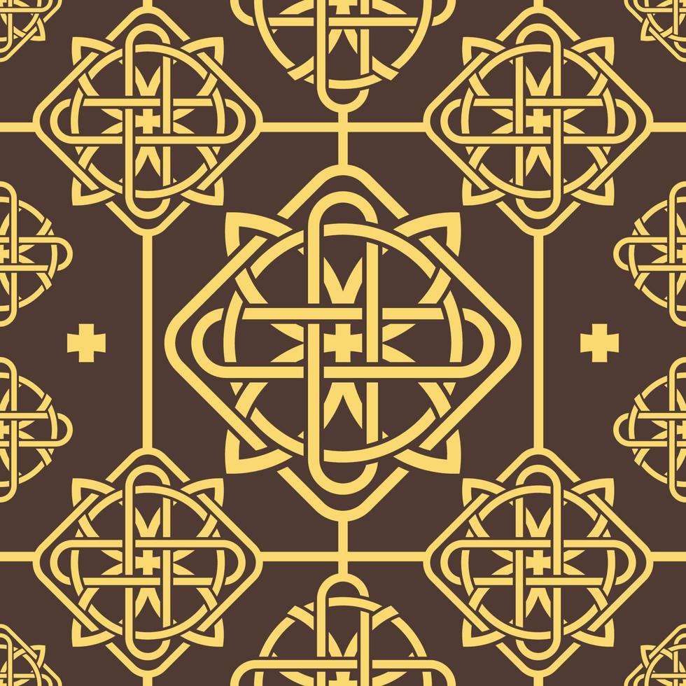 Seamless Celtic Knots Inspired Background vector