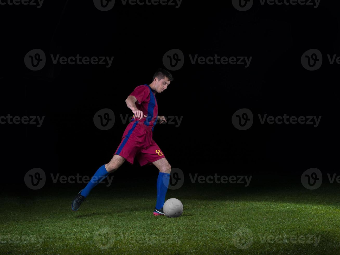 vista de jugador de futbol foto