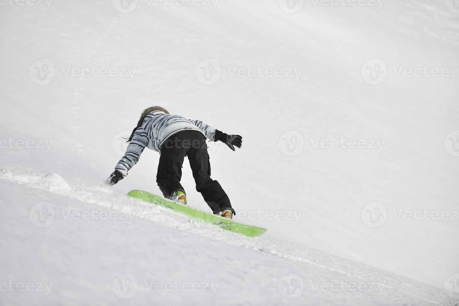 Skiers on mountain photo