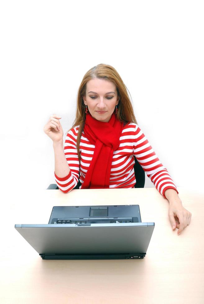 businesswoman in red... photo