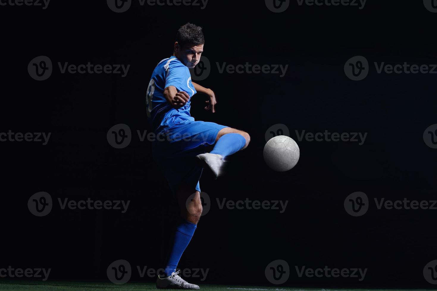 vista de jugador de futbol foto