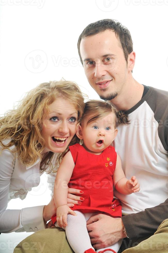 happy young family photo