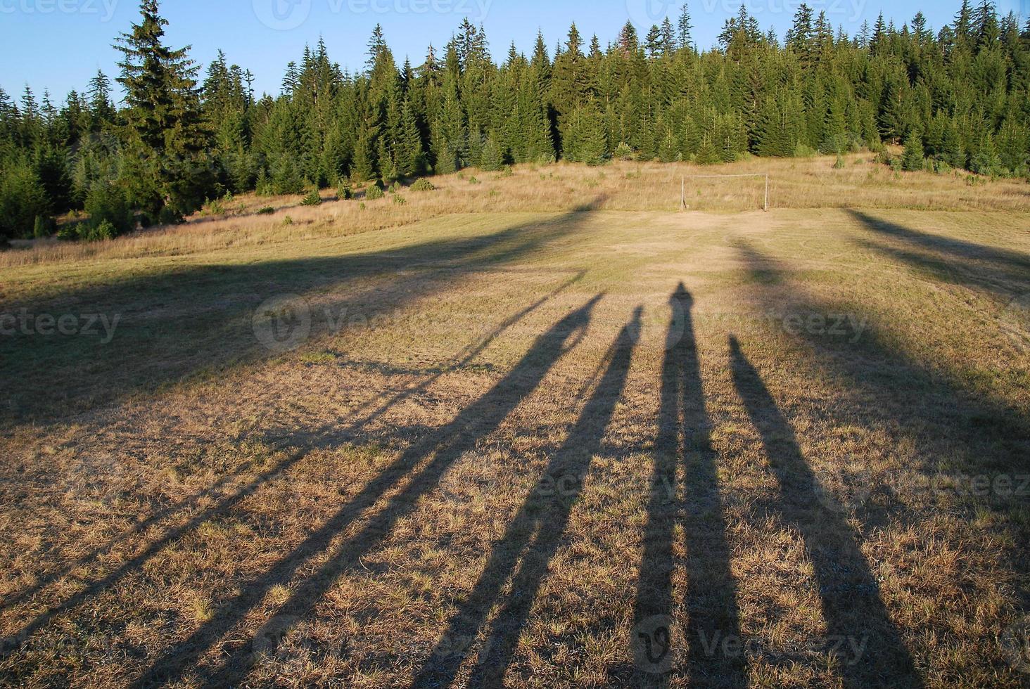 silueta de una familia foto